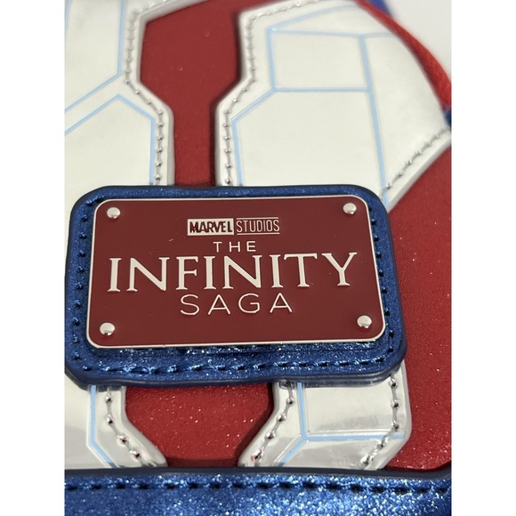 Loungefly Mini Backpack Womens Blue Marvel Infinity Saga Captain America Shield main image 5